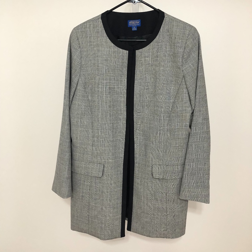 Pendleton women's open-front long blazer